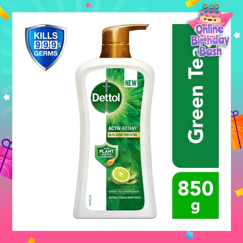 Activ Botany Anti Bacterial Body Wash Green Tea (99.9% Germ Protection) 850g