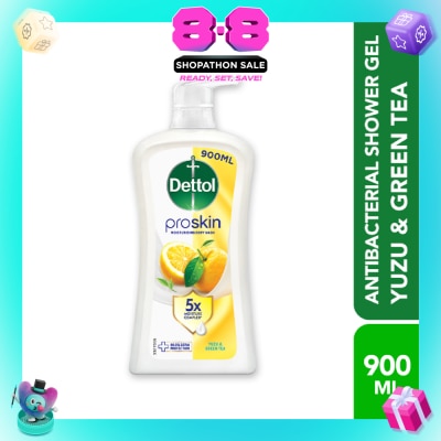 DETTOL - Proskin Yuzu & Green Tea Antibacterial Shower Gel 900ml