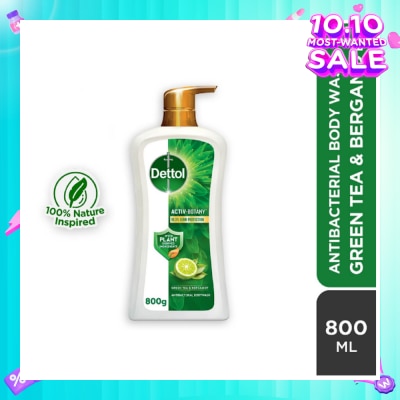 DETTOL Activ Botany Anti Bacterial Body Wash Green Tea (99.9% Germ Protection) 850g