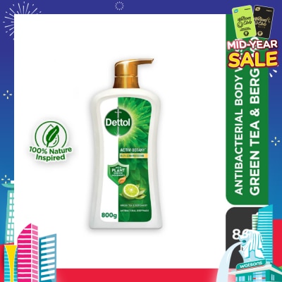 DETTOL Activ Botany Anti Bacterial Body Wash Green Tea (99.9% Germ Protection) 850g