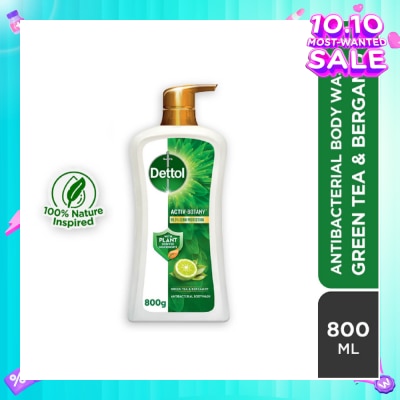DETTOL Activ Botany Anti Bacterial Body Wash Green Tea (99.9% Germ Protection) 850g