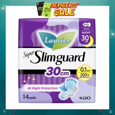 LAURIER - Super Slimguard Night Wing Sanitary Pad 30cm 14s
