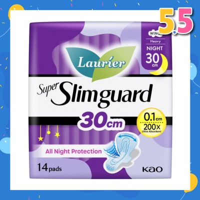 LAURIER Super Slimguard Night Wing Sanitary Pad 30cm 14s