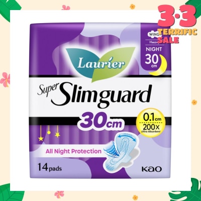 LAURIER Super Slimguard Night Wing Sanitary Pad 30cm 14s