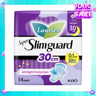 LAURIER Super Slimguard Night Wing Sanitary Pad 30cm 14s