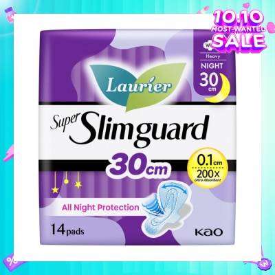 LAURIER Super Slimguard Night Wing Sanitary Pad 30cm 14s