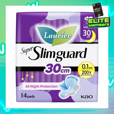 LAURIER Super Slimguard Night Wing Sanitary Pad 30cm 14s