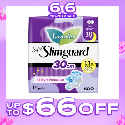 LAURIER - Super Slimguard Night Wing Sanitary Pad 30cm 14s