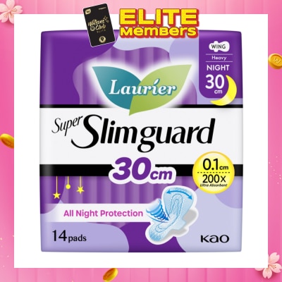 LAURIER Super Slimguard Night Wing Sanitary Pad 30cm 14s