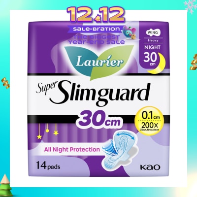 LAURIER Super Slimguard Night Wing Sanitary Pad 30cm 14s