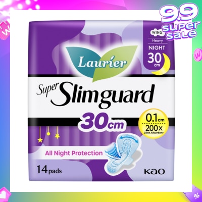 LAURIER Super Slimguard Night Wing Sanitary Pad 30cm 14s