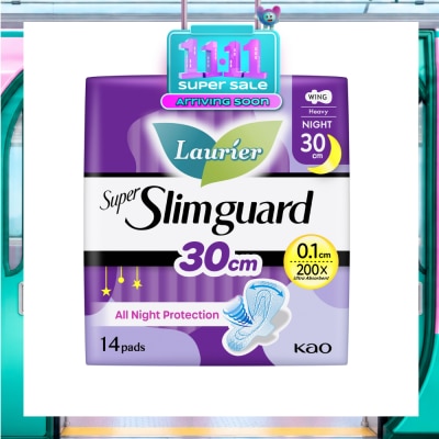 LAURIER Super Slimguard Night Wing Sanitary Pad 30cm 14s image