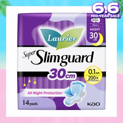 LAURIER Super Slimguard Night Wing Sanitary Pad 30cm 14s