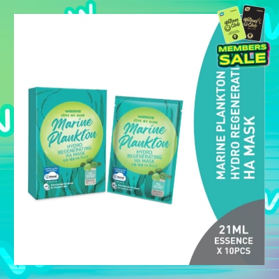WATSONS Marine Plankton Hydro Regenerating Ha Mask (Jeju Thermal Spring Water, Cica Extract, Skin Regeneration & Vitality) 21ml Essence X 10s