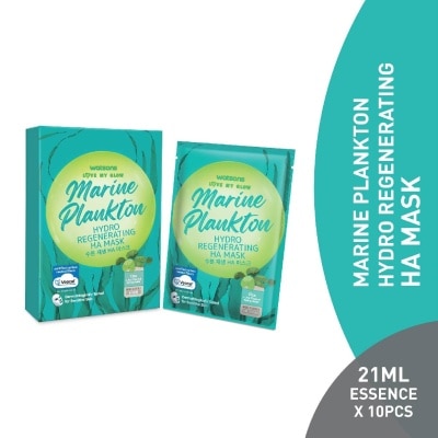 WATSONS Marine Plankton Hydro Regenerating Ha Mask (Jeju Thermal Spring Water, Cica Extract, Skin Regeneration & Vitality) 21ml Essence X 10s