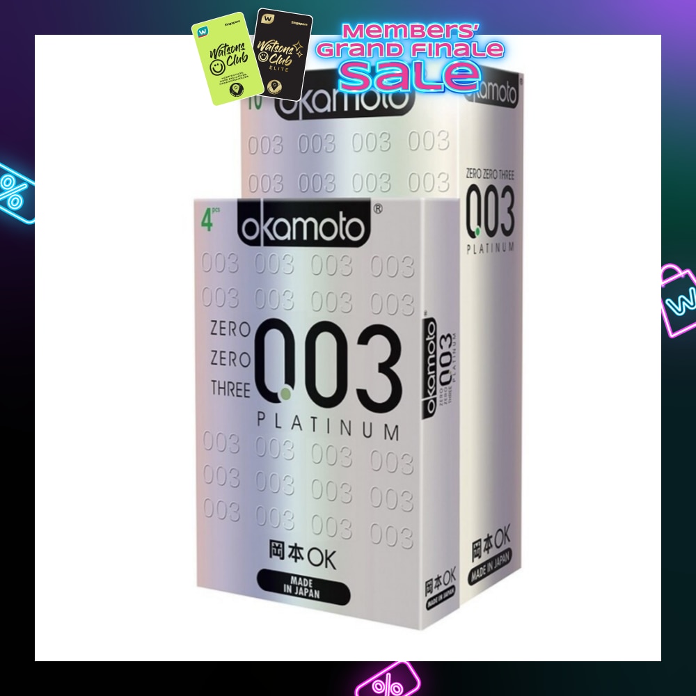 003 Platinum Condoms 10 Pieces + 4 Pieces Bundle Pack