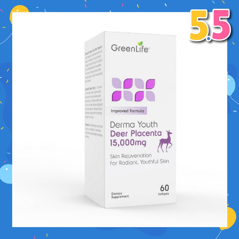 Derma Youth Deer Placenta Softgel (Promote Healthy + Youthful Skin) 60s