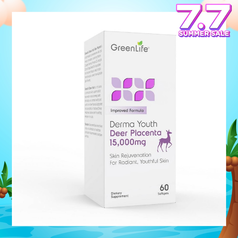 Derma Youth Deer Placenta Softgel (Promote Healthy + Youthful Skin) 60s