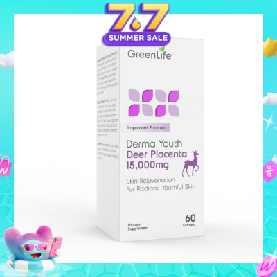 GREENLIFE - Derma Youth Deer Placenta Softgel (Promote Healthy + Youthful Skin) 60s