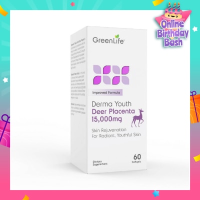 GREENLIFE Derma Youth Deer Placenta Softgel (Promote Healthy + Youthful Skin) 60s