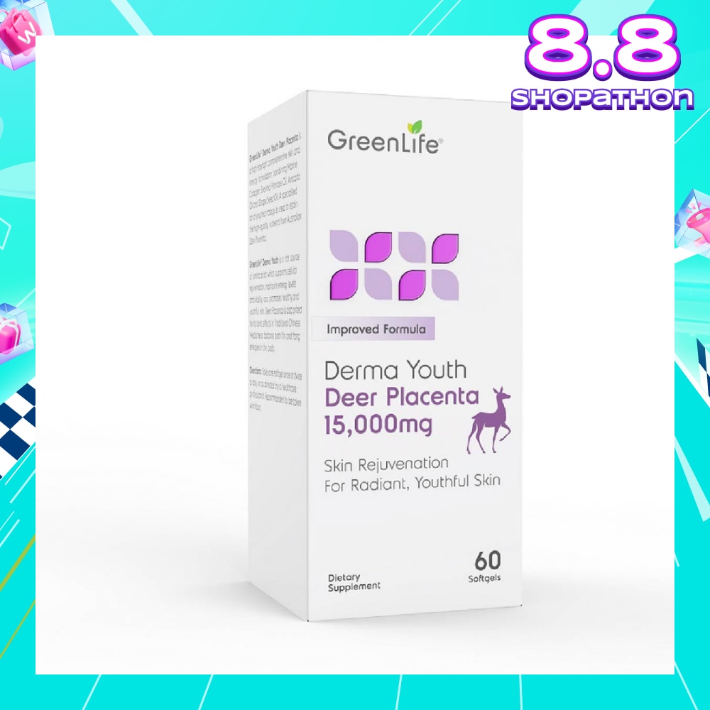 Derma Youth Deer Placenta Softgel (Promote Healthy + Youthful Skin) 60s