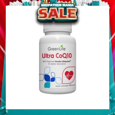GREENLIFE - Ultra Coq10 Softgel (Supports Overall Healthy Function Of Cells + Cardiovascular Health + Brain & Liver Function) 60s