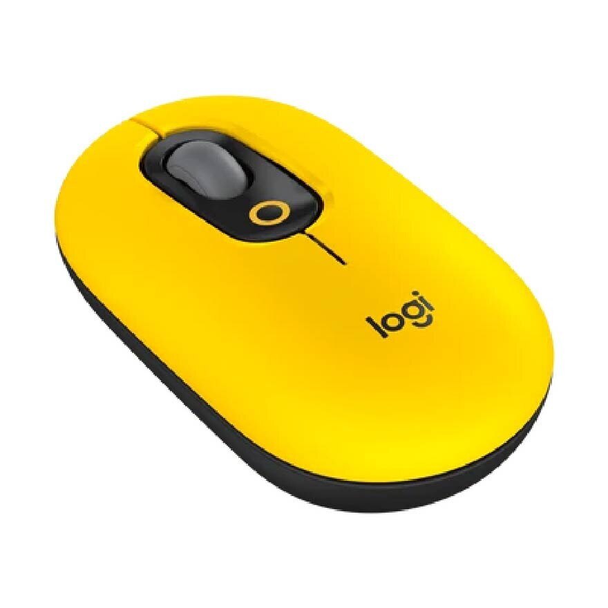 Wireless Pop Mouse With Customized Emoji Blast Yellow 1s