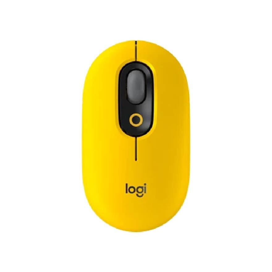 Wireless Pop Mouse With Customized Emoji Blast Yellow 1s