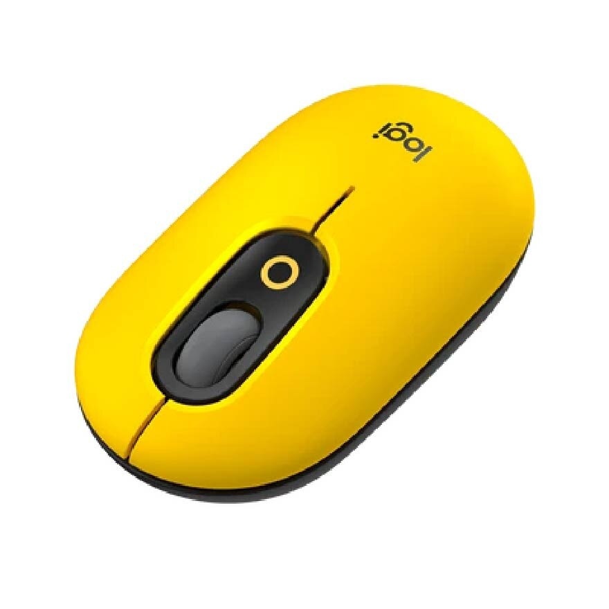 Wireless Pop Mouse With Customized Emoji Blast Yellow 1s