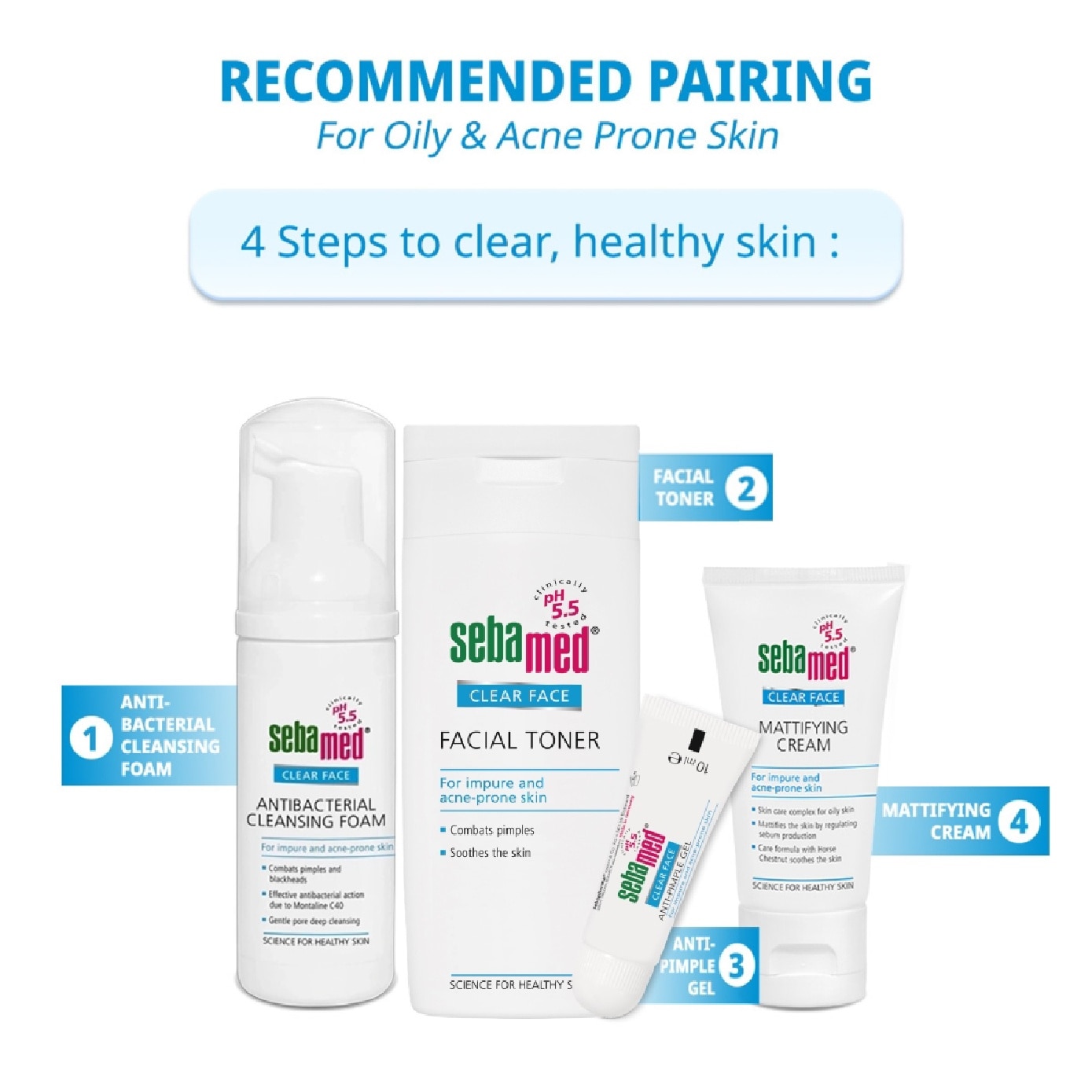 Anti Bacterial Cleansing Foam (Combats Pimples, Blackheads and Skin Impurities) 150ml image