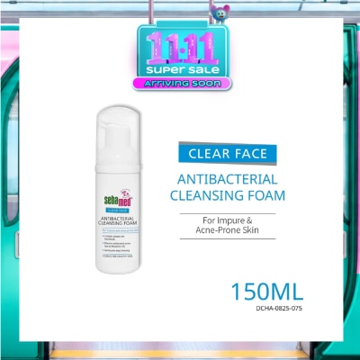 SEBAMED Anti Bacterial Cleansing Foam (Combats Pimples, Blackheads and Skin Impurities) 150ml image