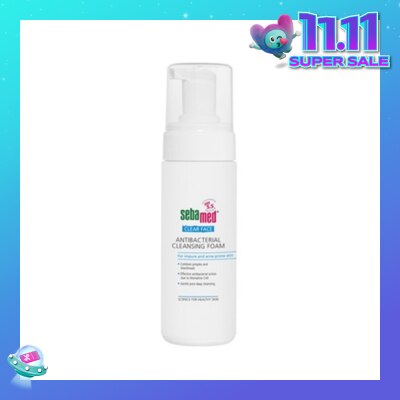 SEBAMED Anti-Bacterial Cleansing Foam (Combats Pimples, Blackheads and Skin Impurities) 150ml