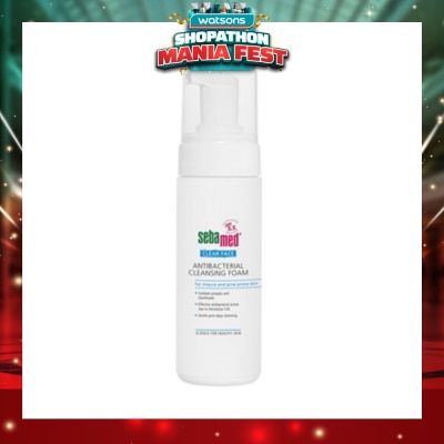 SEBAMED - Anti-Bacterial Cleansing Foam (Combats Pimples, Blackheads and Skin Impurities) 150ml