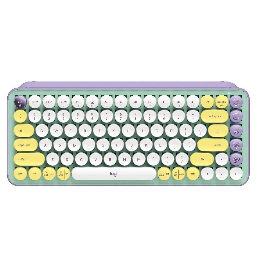 Pop Keys Mechanical Wireless Keyboard With Customisable Emoji Keys Daydream Mint 1s