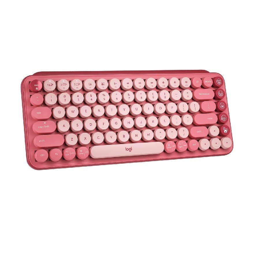 Pop Keys Mechanical Wireless Keyboard With Customisable Emoji Keys Heartbreaker Rose 1s