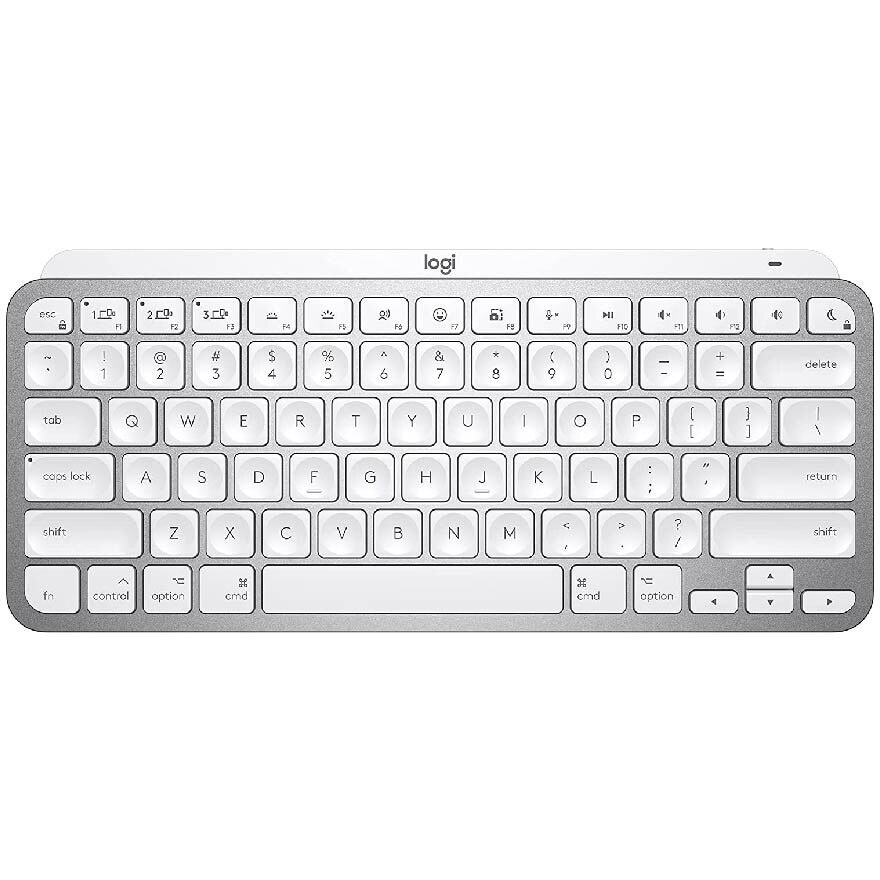 Mx Keys Mini Minimalist Wireless Illuminated Keyboard Pale Grey 1s