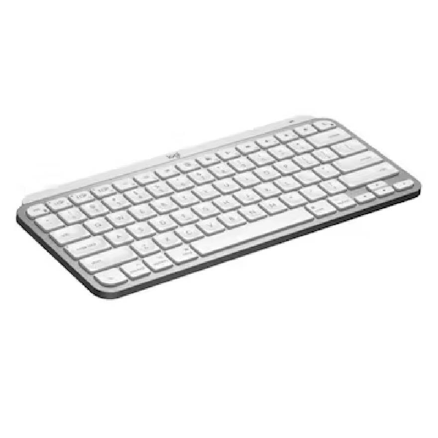 Mx Keys Mini Minimalist Wireless Illuminated Keyboard Pale Grey 1s