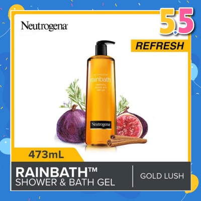 NEUTROGENA Rainbath Refreshing Shower And Bath Gel Gold Lush For Spa-Like Indulgence 473ml