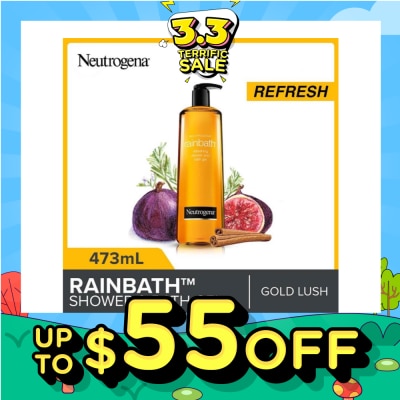 NEUTROGENA Rainbath Refreshing Shower And Bath Gel Gold Lush For Spa-Like Indulgence 473ml