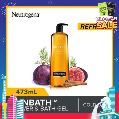 NEUTROGENA Rainbath Refreshing Shower And Bath Gel Gold Lush For Spa-Like Indulgence 473ml
