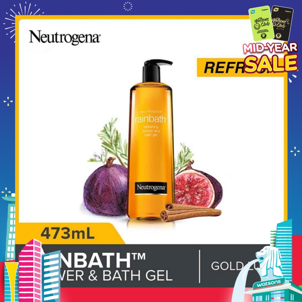 Rainbath Refreshing Shower And Bath Gel Gold Lush For Spa-Like Indulgence 473ml