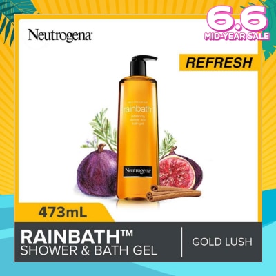 NEUTROGENA Rainbath Refreshing Shower And Bath Gel Gold Lush For Spa-Like Indulgence 473ml