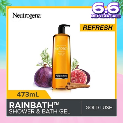 NEUTROGENA Rainbath Refreshing Shower And Bath Gel Gold Lush For Spa-Like Indulgence 473ml