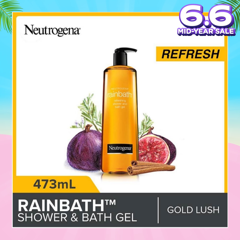 Rainbath Refreshing Shower And Bath Gel Gold Lush For Spa-Like Indulgence 473ml