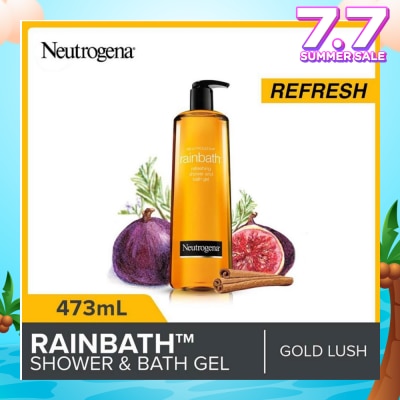 NEUTROGENA Rainbath Refreshing Shower And Bath Gel Gold Lush For Spa-Like Indulgence 473ml