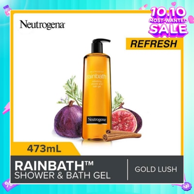 NEUTROGENA Rainbath Refreshing Shower And Bath Gel Gold Lush For Spa-Like Indulgence 473ml