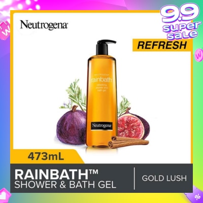 NEUTROGENA Rainbath Refreshing Shower And Bath Gel Gold Lush For Spa-Like Indulgence 473ml