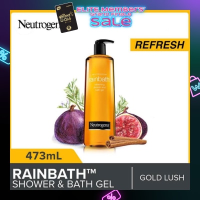 NEUTROGENA Rainbath Refreshing Shower And Bath Gel Gold Lush For Spa-Like Indulgence 473ml