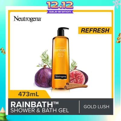 NEUTROGENA Rainbath Refreshing Shower And Bath Gel Gold Lush For Spa-Like Indulgence 473ml