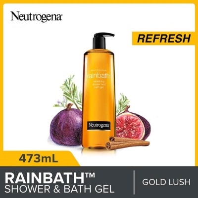 NEUTROGENA Rainbath Refreshing Shower And Bath Gel Gold Lush For Spa-Like Indulgence 473ml